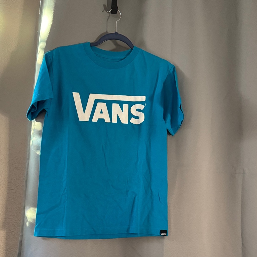 Vans Kids Turquoise Tee with White Logo